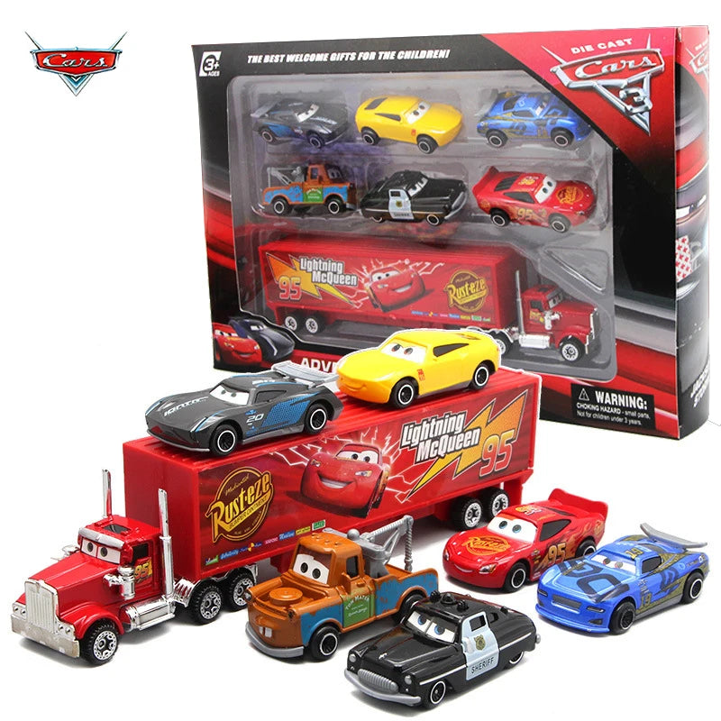 Conjunto 7 Peças - Carros 3 Disney Pixar