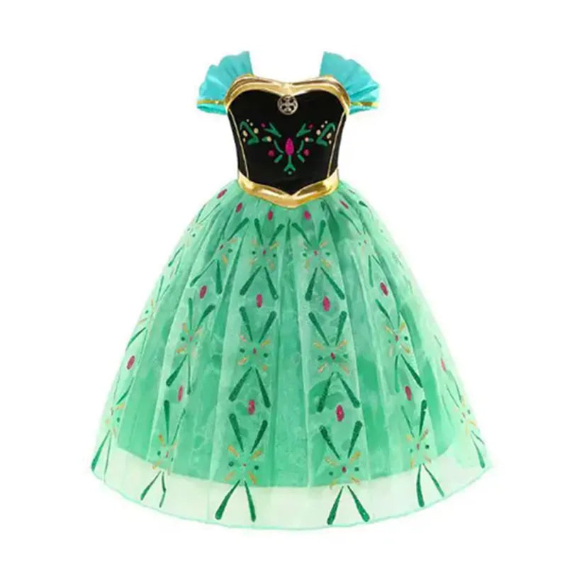 Vestido Infantil Princesa Anna Frozen